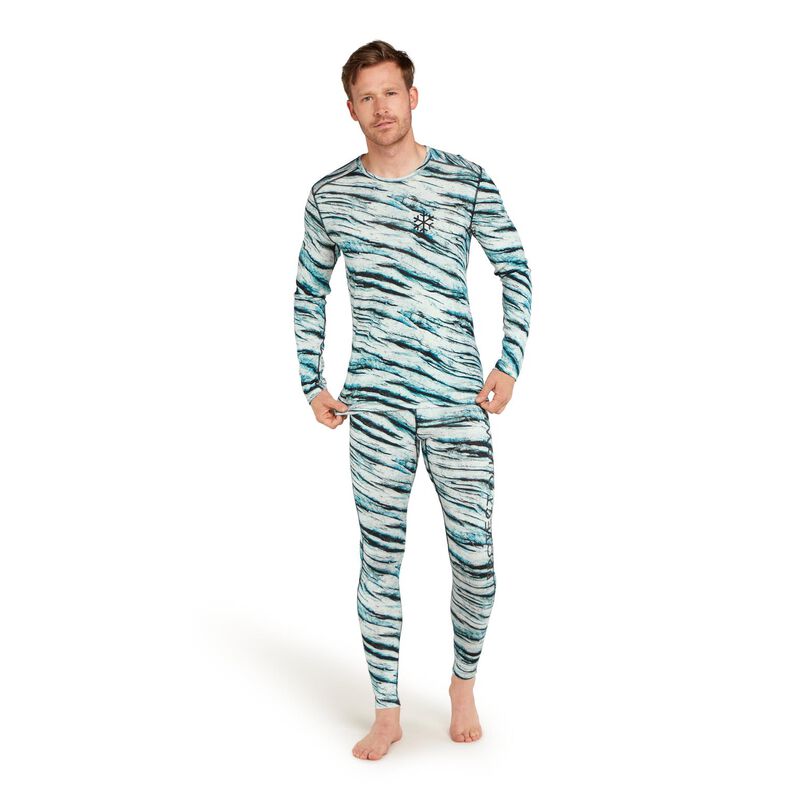 Icebreaker M Merino 200 Oasis LS Crewe POW AOP image number 3